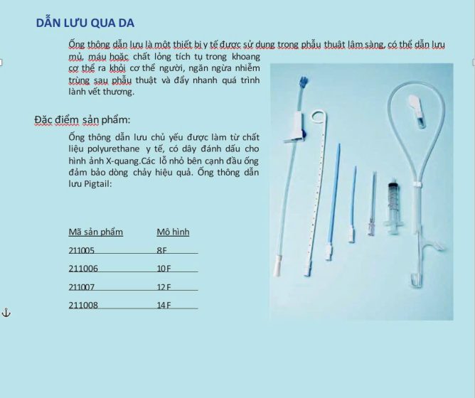 thông tin bộ dẫn lưu